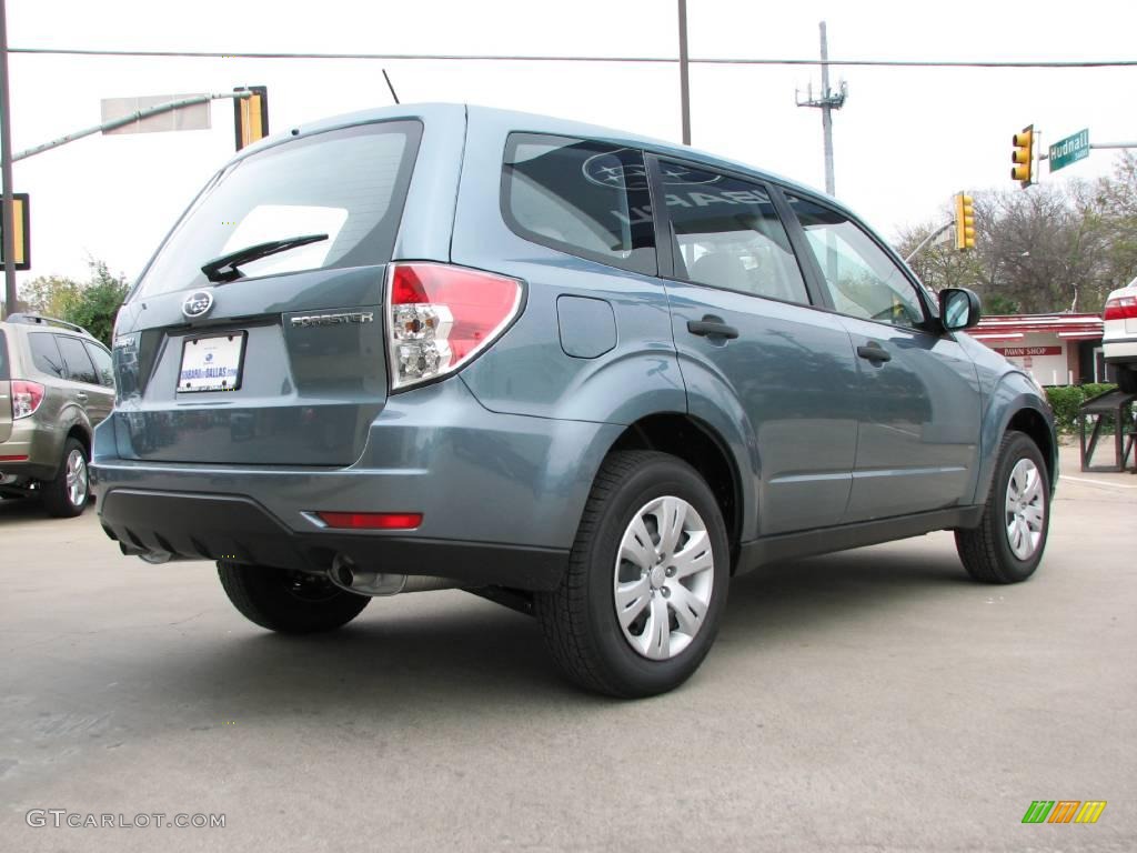 2009 Forester 2.5 X - Sage Green Metallic / Platinum photo #4