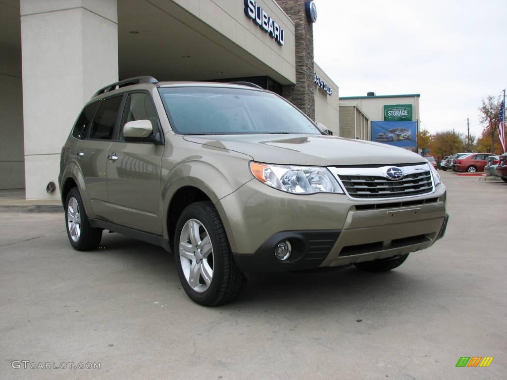 2009 Forester 2.5 X Premium - Topaz Gold Metallic / Black photo #1