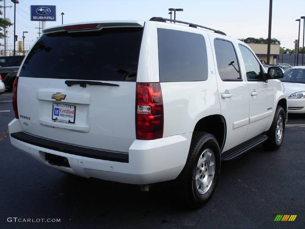 2007 Tahoe LT 4x4 - Summit White / Ebony photo #4
