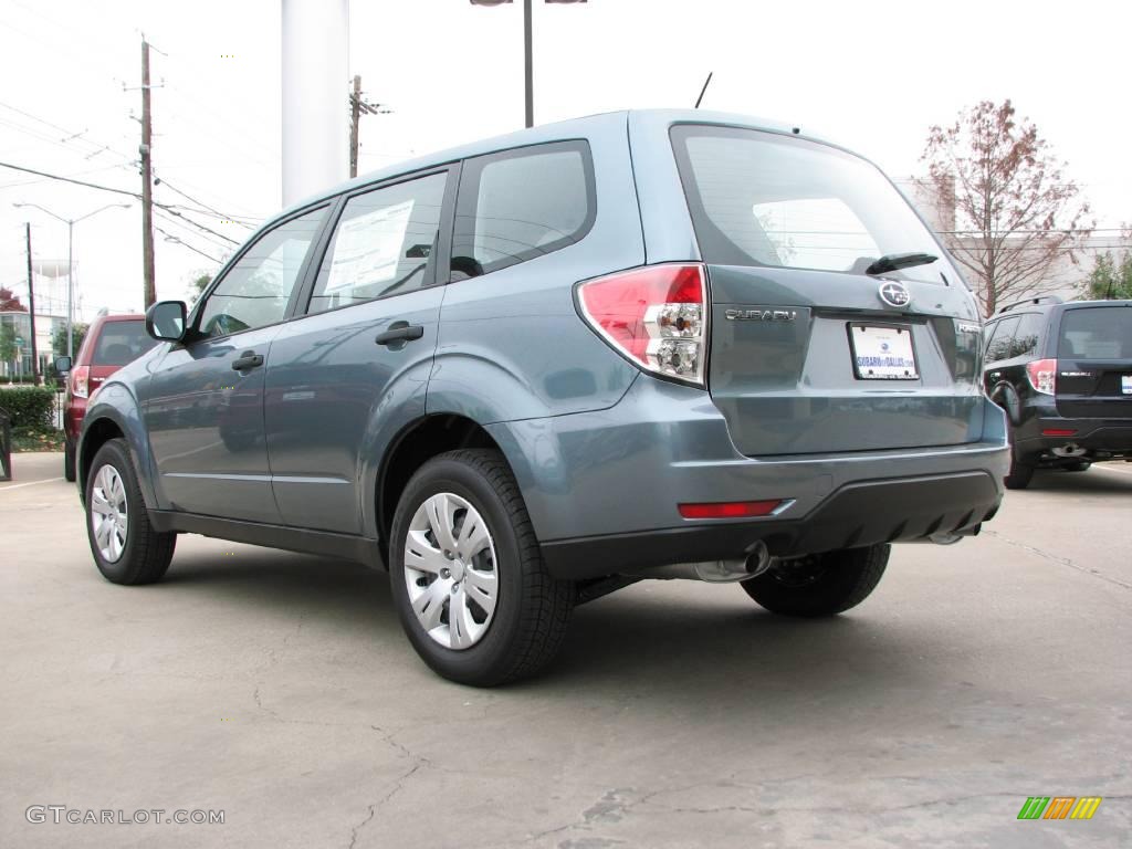 2009 Forester 2.5 X - Sage Green Metallic / Platinum photo #3