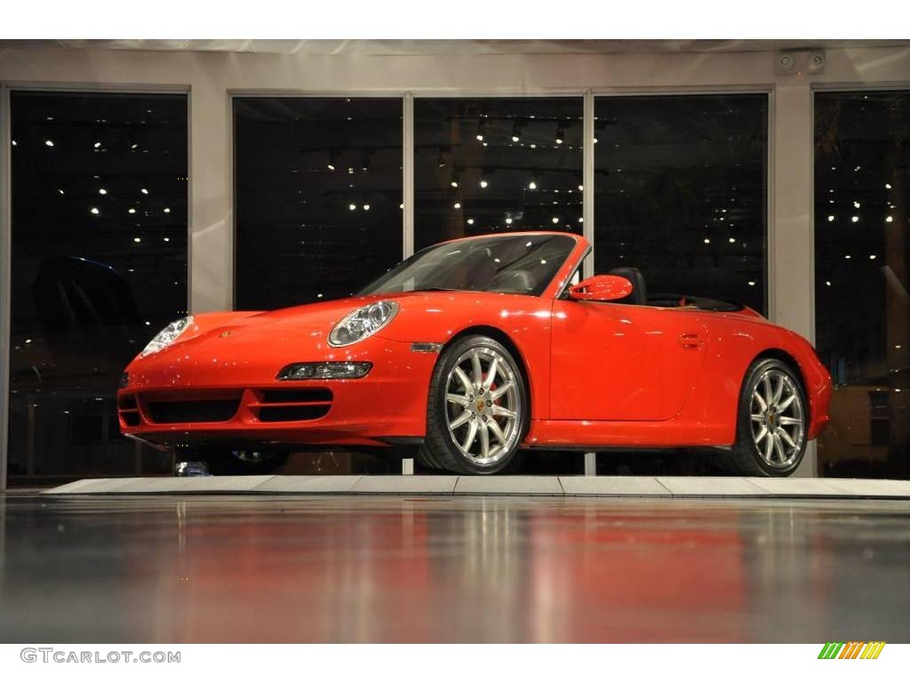 2006 911 Carrera S Cabriolet - Guards Red / Black photo #40
