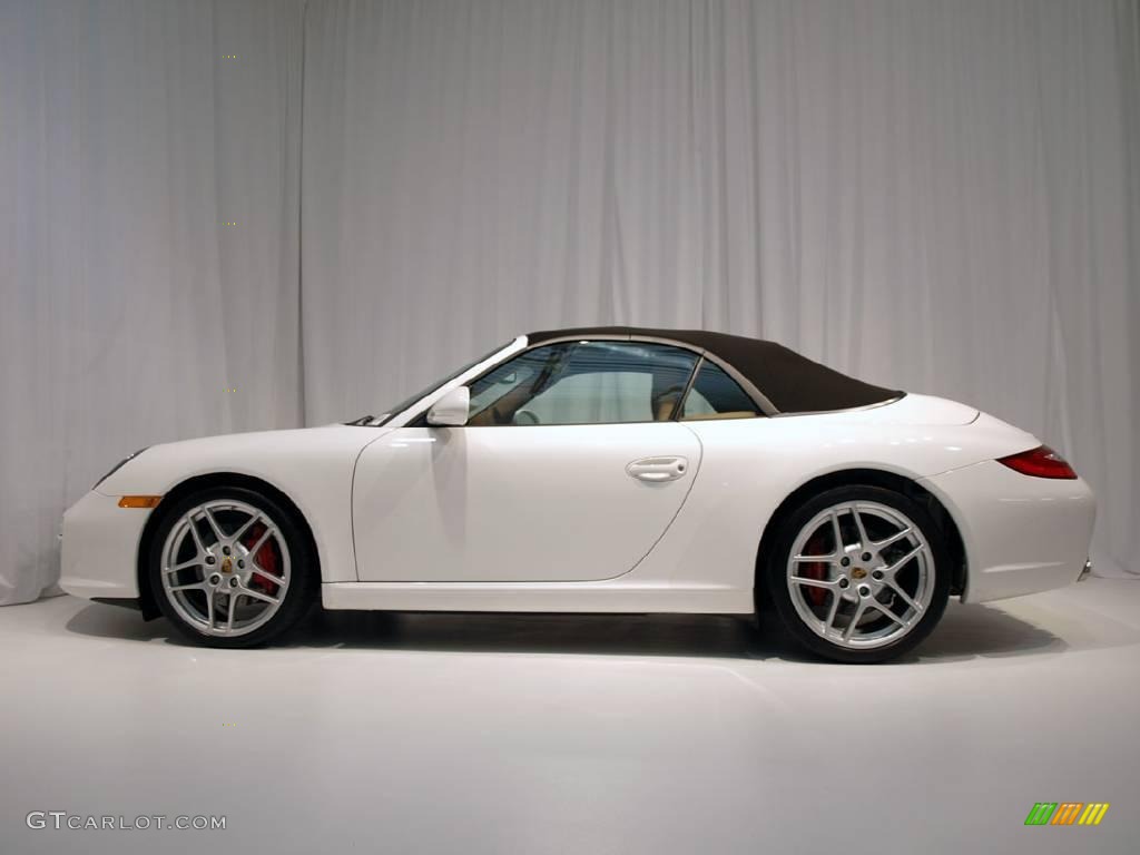 2009 911 Carrera S Cabriolet - Carrara White / Sand Beige photo #20