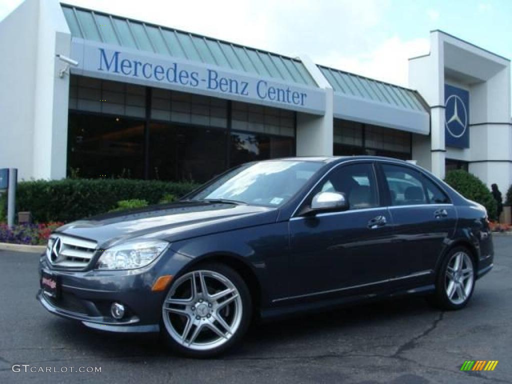 2008 C 300 Sport - Steel Grey Metallic / Grey/Black photo #1