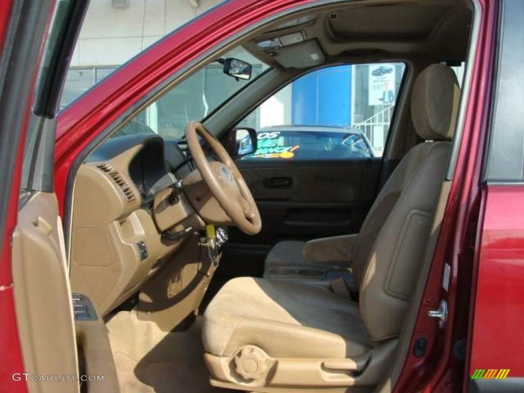 2003 CR-V EX 4WD - Chianti Red Pearl / Saddle photo #4