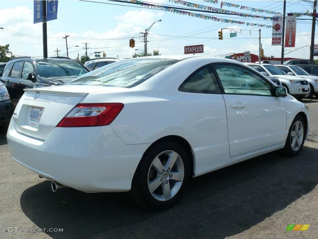 2006 Civic EX Coupe - Taffeta White / Ivory photo #4