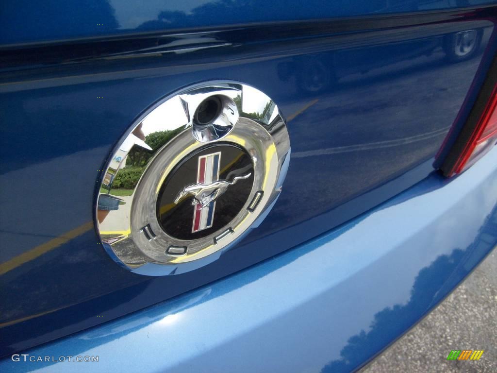 2007 Mustang V6 Premium Coupe - Vista Blue Metallic / Light Graphite photo #11
