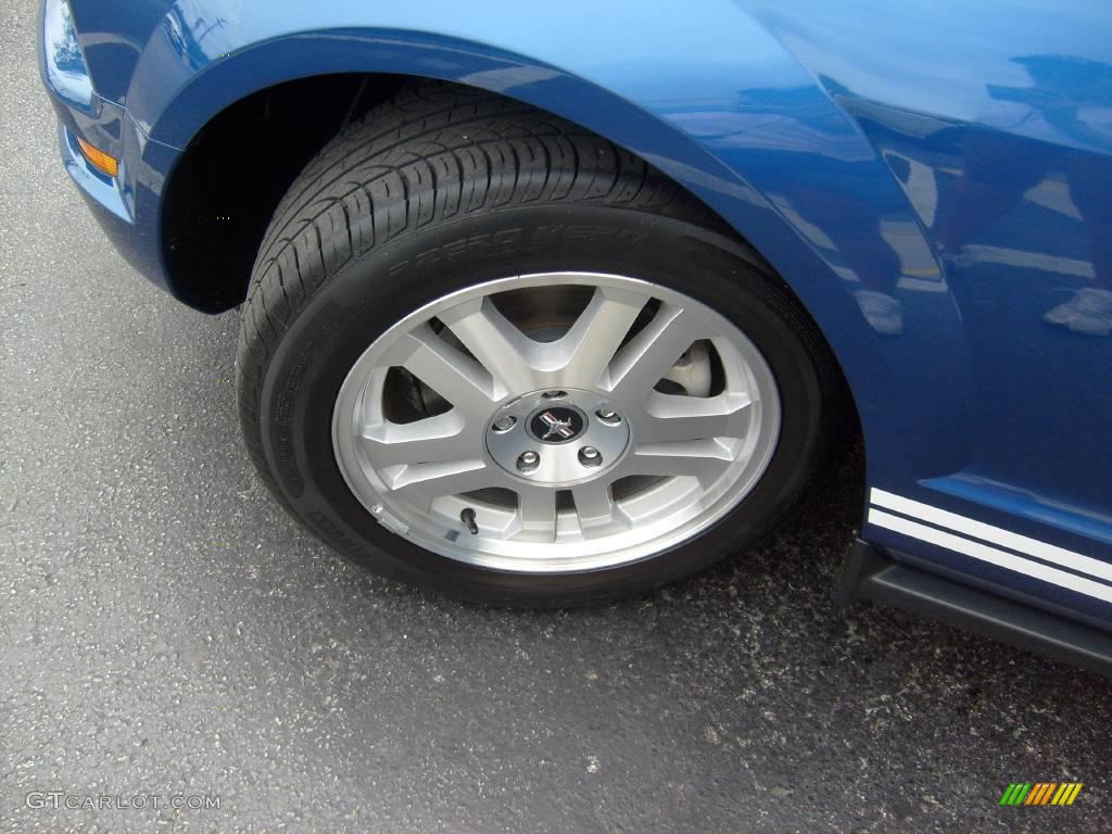 2007 Mustang V6 Premium Coupe - Vista Blue Metallic / Light Graphite photo #12
