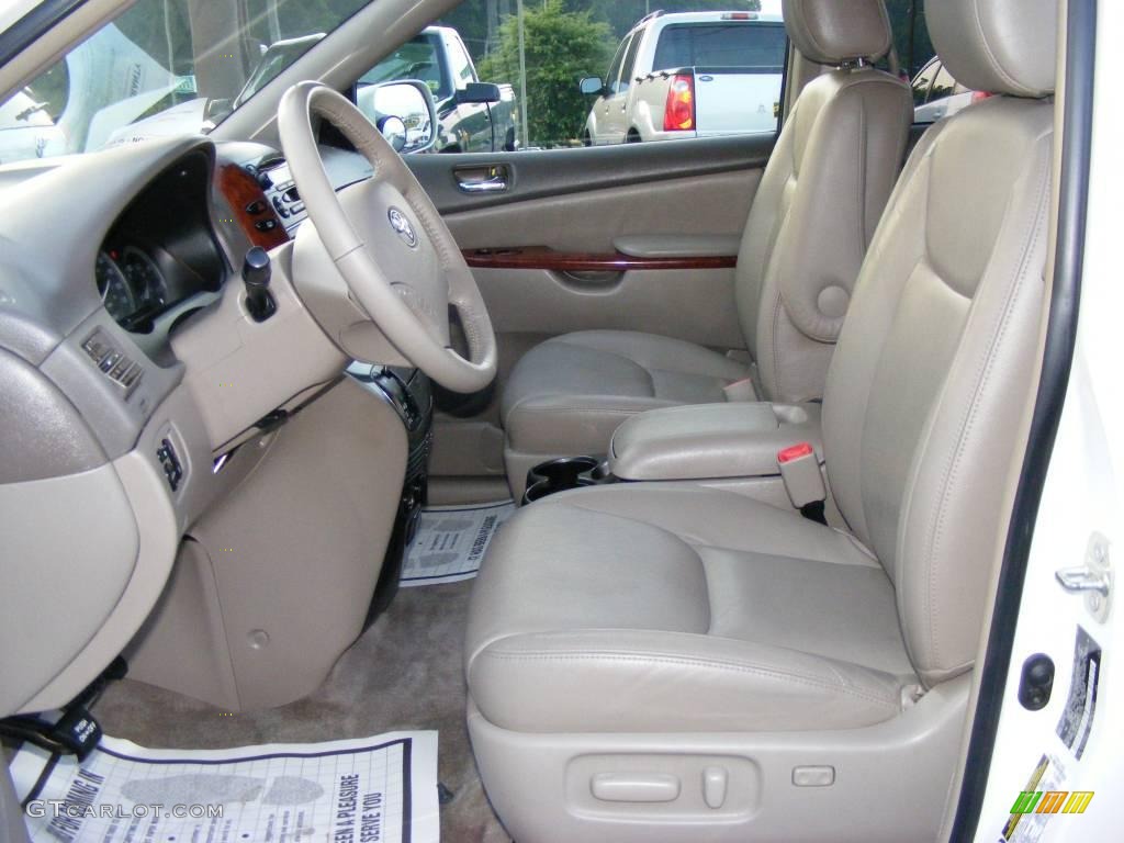 2005 Sienna XLE - Natural White / Taupe photo #5