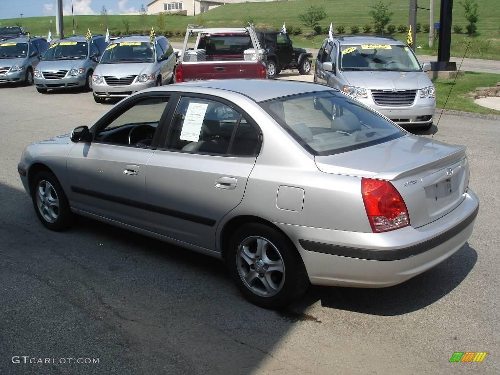 2004 Elantra GT Sedan - Sterling Silver / Gray photo #4