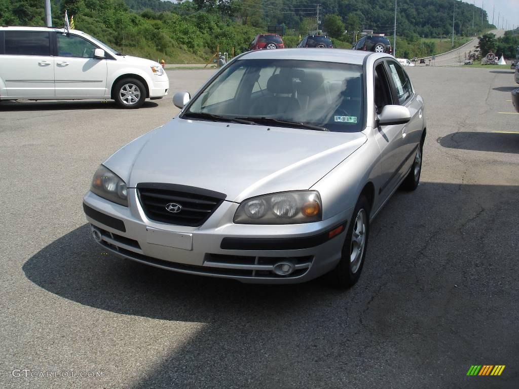 2004 Elantra GT Sedan - Sterling Silver / Gray photo #16