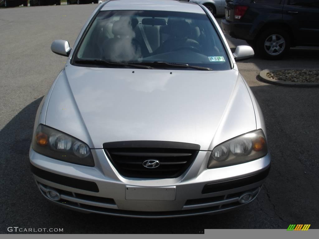 2004 Elantra GT Sedan - Sterling Silver / Gray photo #17