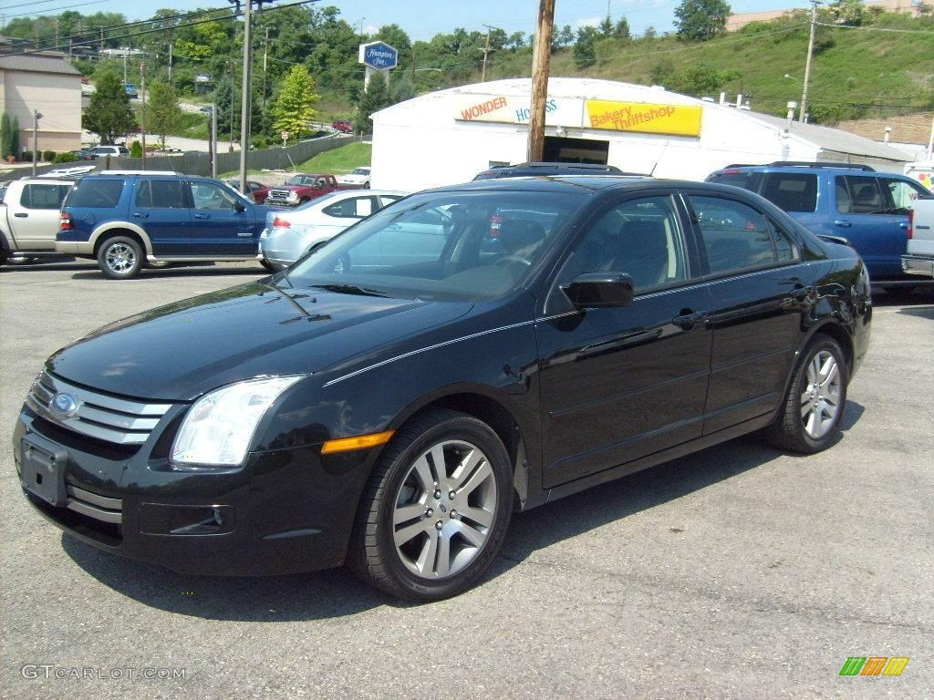 2007 Fusion SE - Black / Charcoal Black photo #3