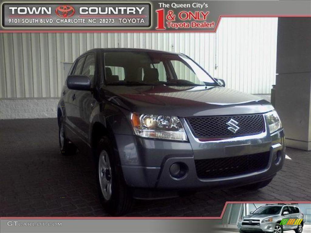 2008 Grand Vitara  - Azure Grey Metallic / Black photo #1