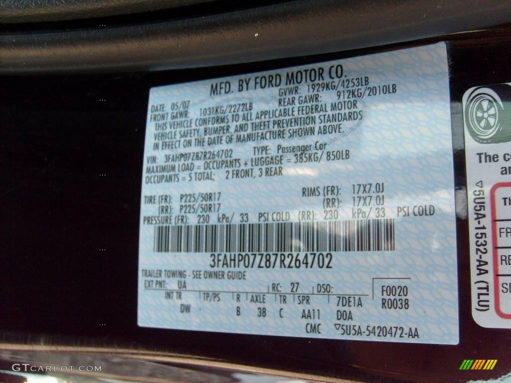 2007 Fusion SE - Black / Charcoal Black photo #18