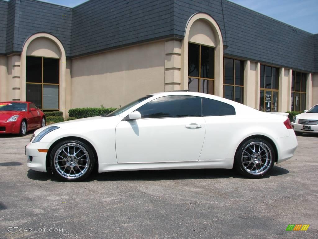 2006 G 35 Coupe - Ivory White Pearl / Wheat photo #4