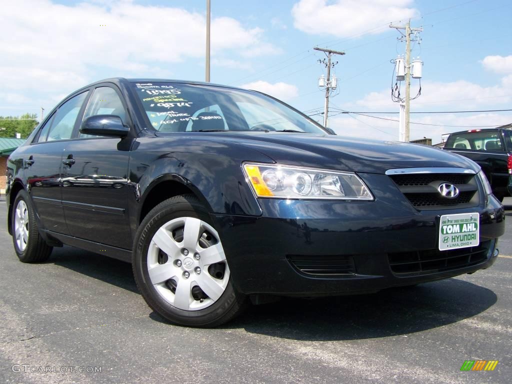 2008 Sonata GLS - Deepwater Blue / Gray photo #1