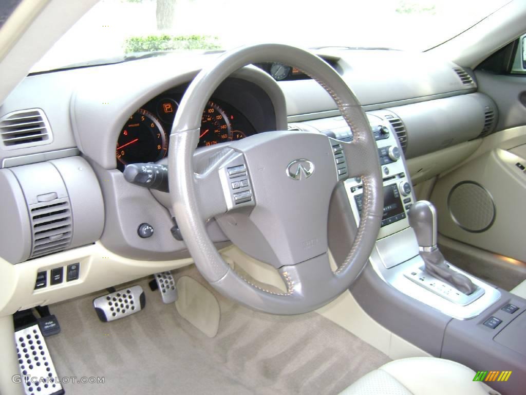 2006 G 35 Coupe - Ivory White Pearl / Wheat photo #13