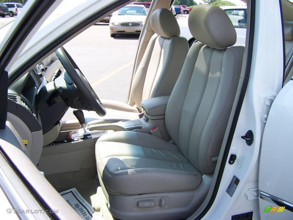2008 Sonata Limited V6 - Powder White Pearl / Beige photo #9