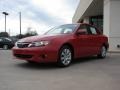 2009 Lightning Red Subaru Impreza 2.5i Sedan  photo #2