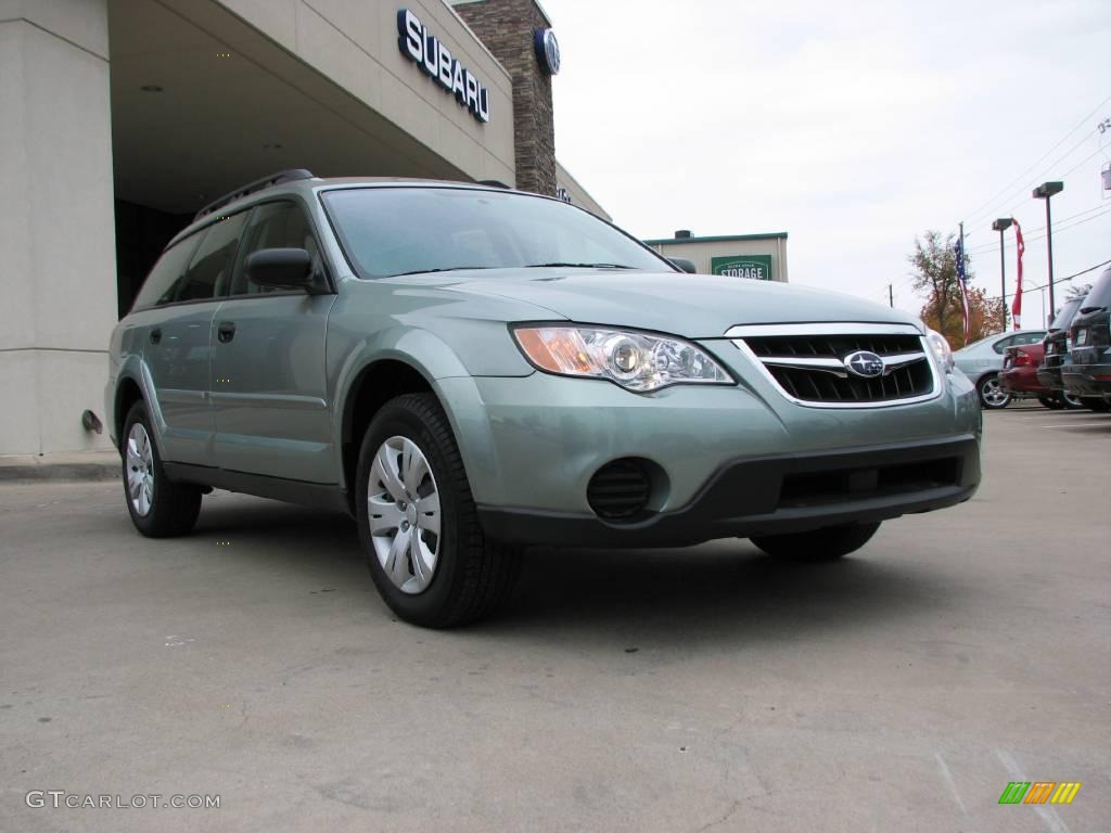 2009 Outback 2.5i Wagon - Seacrest Green Metallic / Warm Ivory photo #1