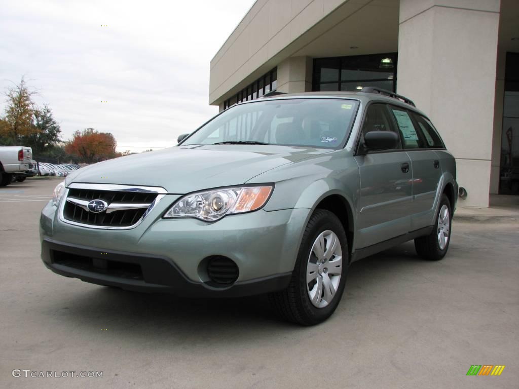 2009 Outback 2.5i Wagon - Seacrest Green Metallic / Warm Ivory photo #2