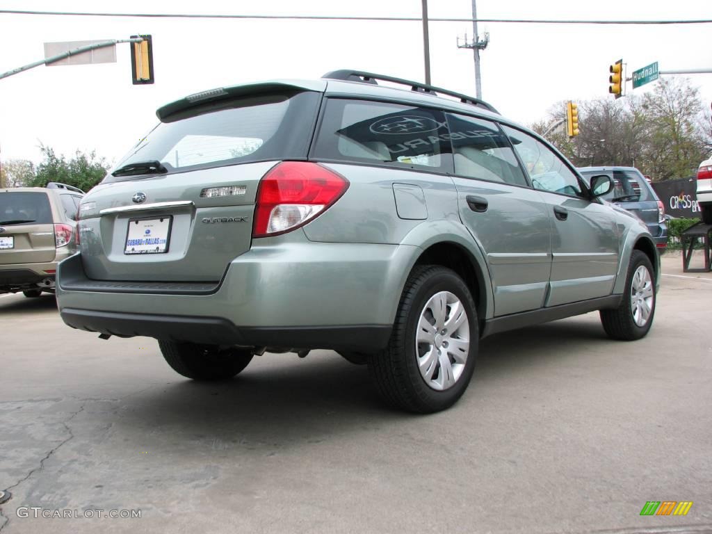 2009 Outback 2.5i Wagon - Seacrest Green Metallic / Warm Ivory photo #4