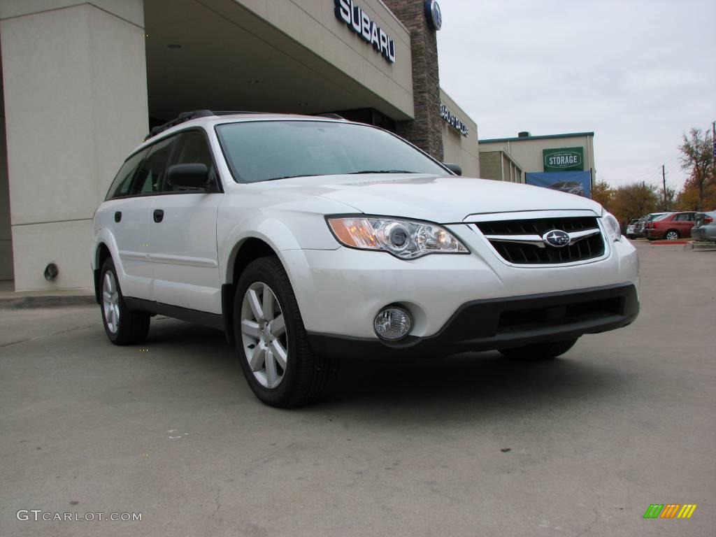 2009 Outback 2.5i Special Edition Wagon - Satin White Pearl / Warm Ivory photo #1