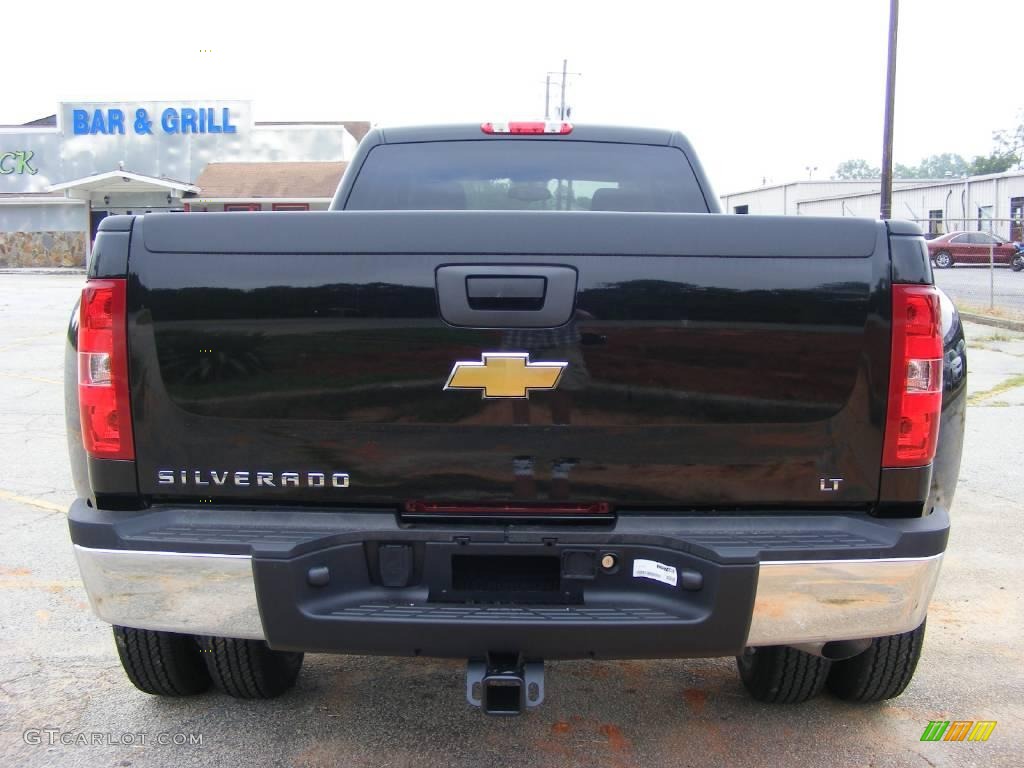 2009 Silverado 3500HD LT Crew Cab Dually - Black / Light Cashmere/Ebony photo #7