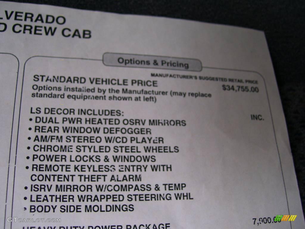 2005 Silverado 2500HD LS Crew Cab 4x4 - Black / Dark Charcoal photo #51