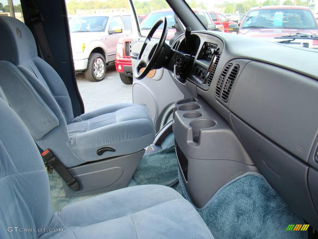 1998 Ram Van 1500 Passenger Conversion - White / Blue photo #14