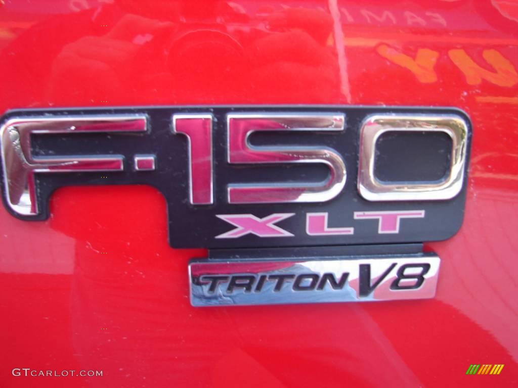 2003 F150 XLT SuperCrew 4x4 - Bright Red / Medium Graphite Grey photo #12