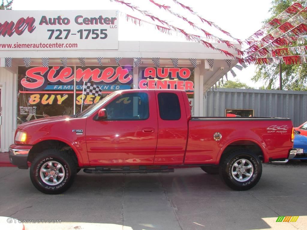 Bright Red Ford F150