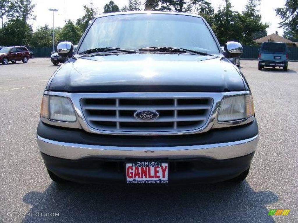 1999 F150 XLT Extended Cab - Black / Dark Graphite photo #8