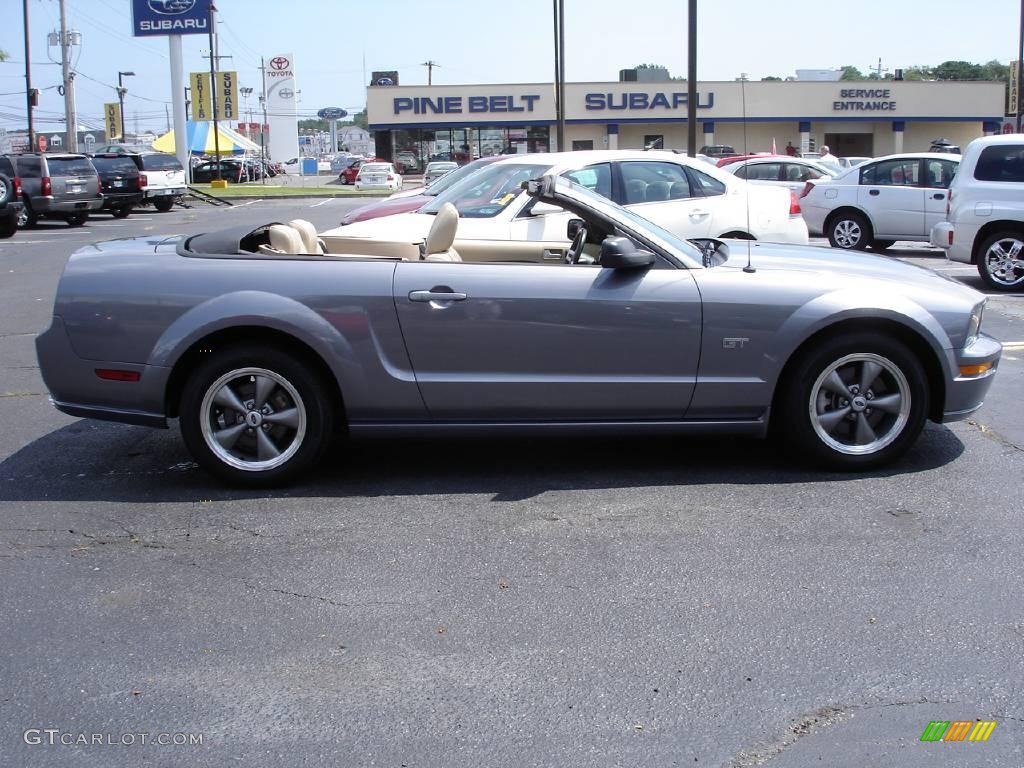 2006 Mustang GT Premium Convertible - Tungsten Grey Metallic / Light Parchment photo #3