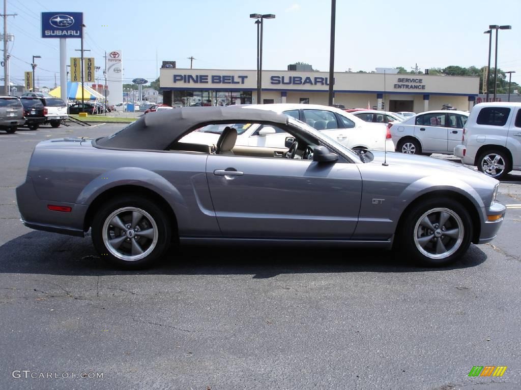 2006 Mustang GT Premium Convertible - Tungsten Grey Metallic / Light Parchment photo #4