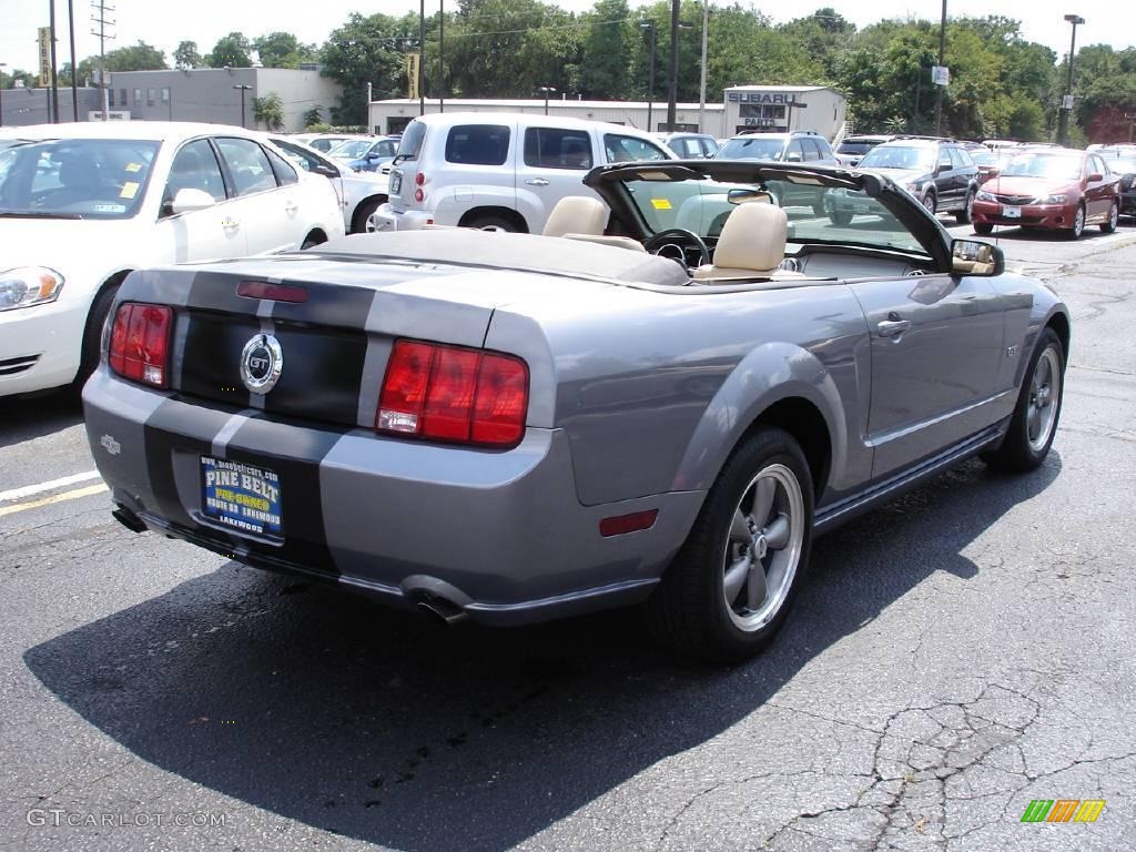 2006 Mustang GT Premium Convertible - Tungsten Grey Metallic / Light Parchment photo #5