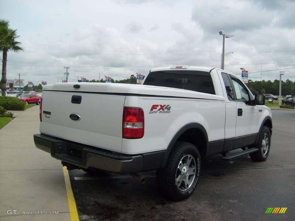 2006 F150 FX4 Regular Cab 4x4 - Oxford White / Black/Medium Flint photo #3