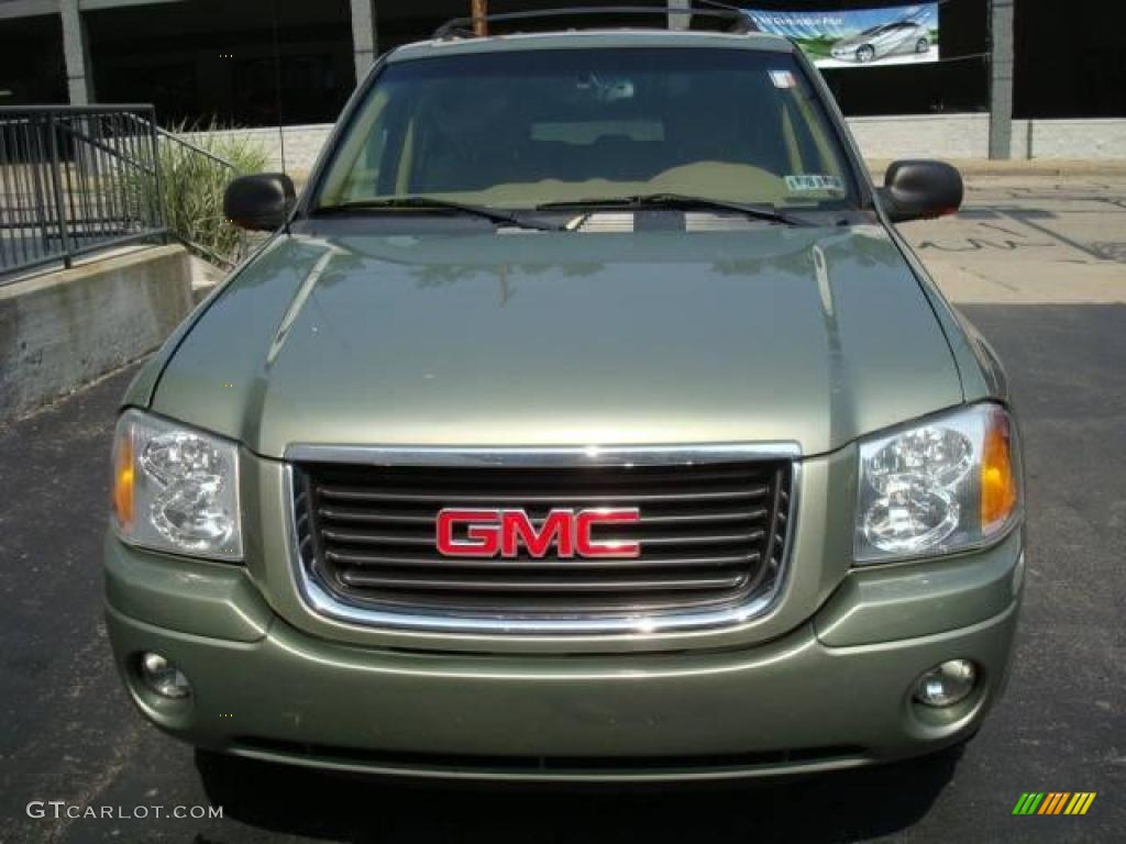 2003 Envoy SLT 4x4 - Silver Green Metallic / Light Oak photo #7