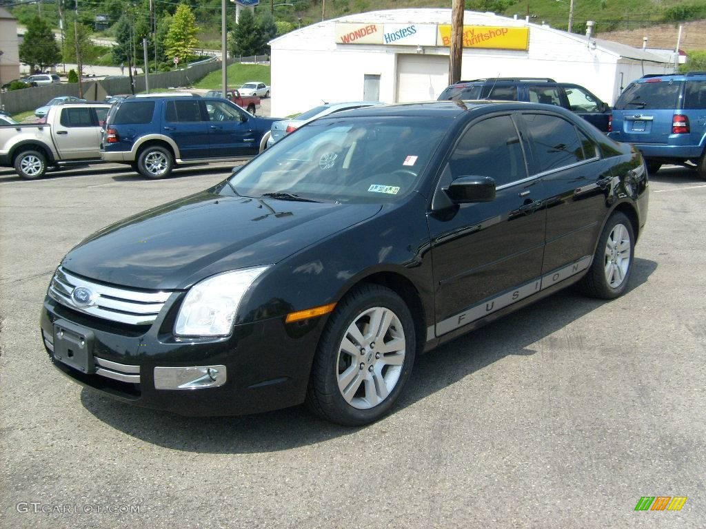 2008 Fusion SEL - Tuxedo Black Metallic / Charcoal Black photo #3