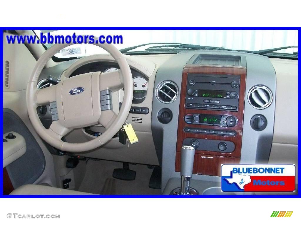2006 F150 Lariat SuperCrew - Smokestone Metallic / Tan photo #5