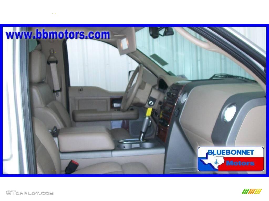 2006 F150 Lariat SuperCrew - Smokestone Metallic / Tan photo #8