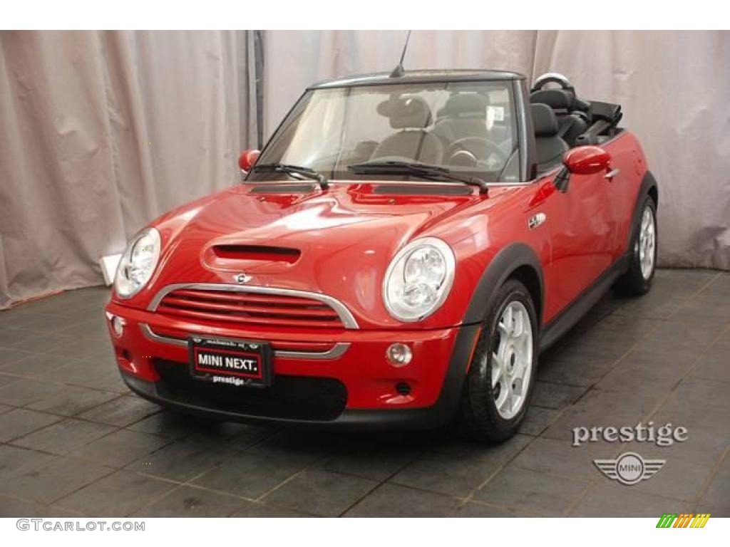 2007 Cooper S Convertible - Chili Red / Carbon Black/Black photo #1