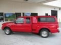1999 Bright Red Ford Ranger XLT Extended Cab  photo #2
