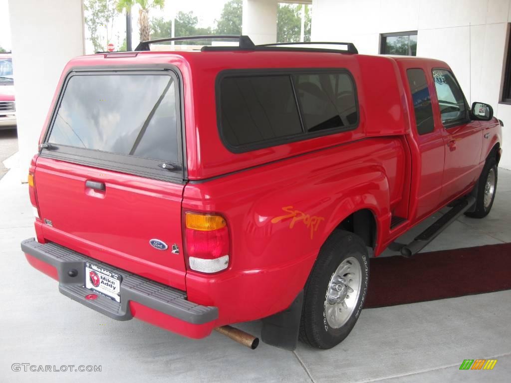 1999 Ranger XLT Extended Cab - Bright Red / Medium Graphite photo #5