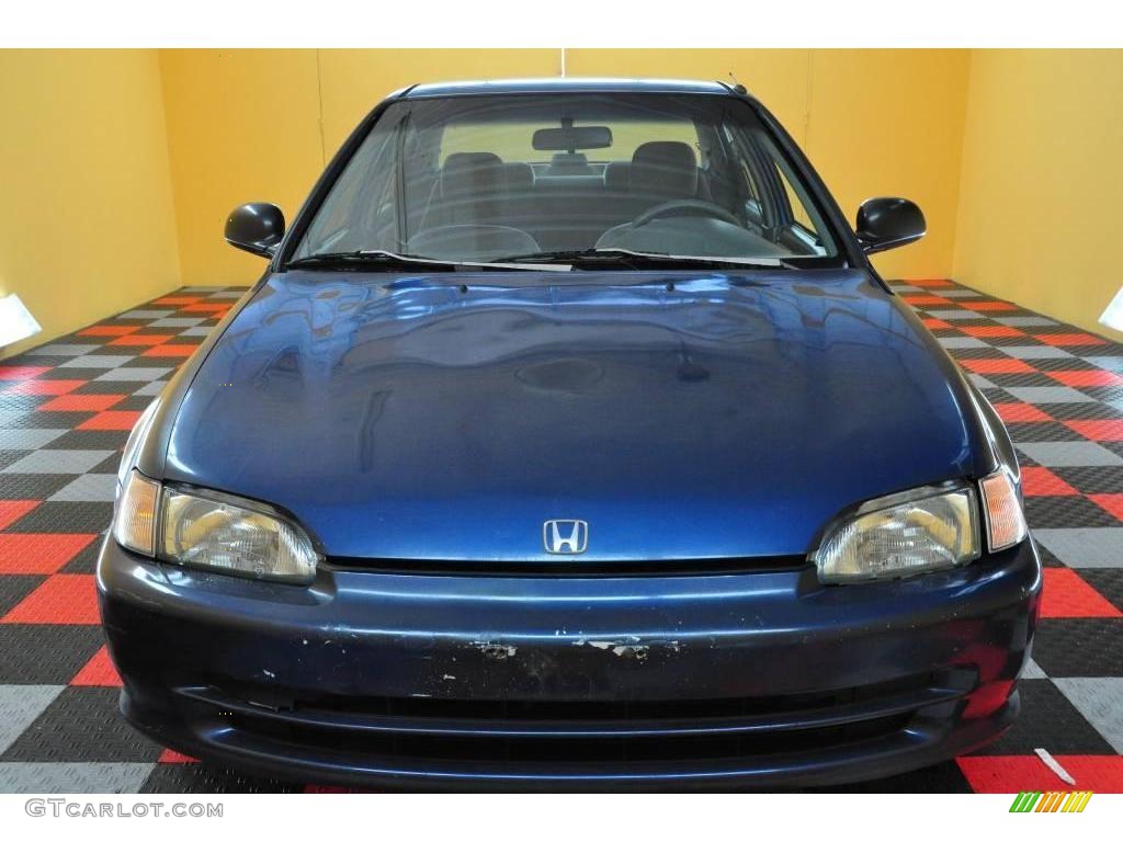 1994 Civic DX Sedan - Harvard Blue Pearl / Dark Grey photo #2