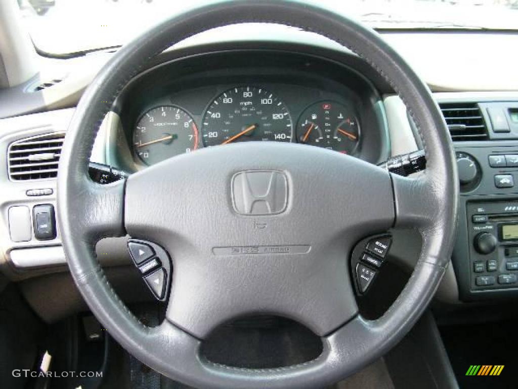 2002 Accord EX Sedan - Nighthawk Black Pearl / Quartz Gray photo #14