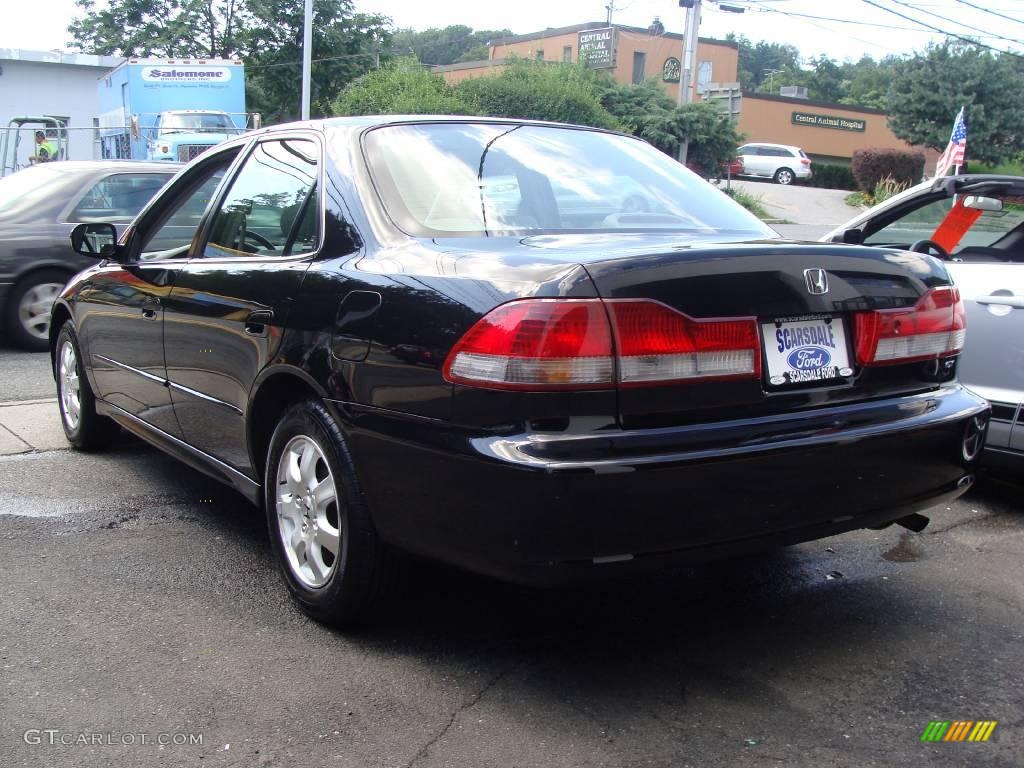 2002 Accord EX-L Sedan - Nighthawk Black Pearl / Quartz Gray photo #5