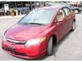 2007 Tango Red Pearl Honda Civic LX Sedan  photo #1