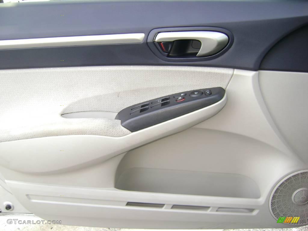 2007 Civic Hybrid Sedan - Alabaster Silver Metallic / Blue photo #12