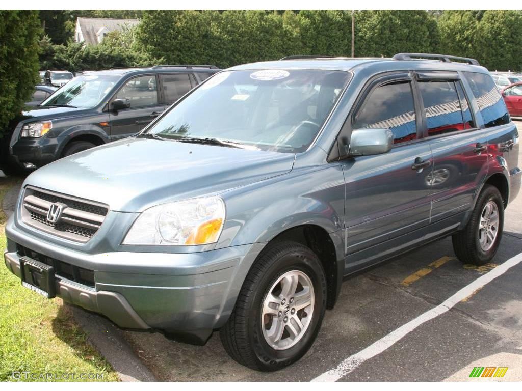 2005 Pilot EX-L 4WD - Steel Blue Metallic / Gray photo #1